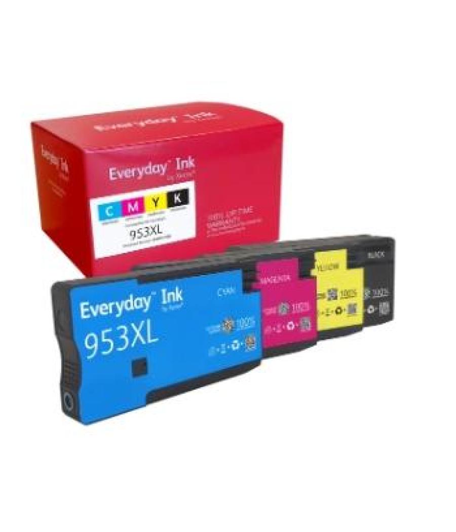 Xerox everyday remanufactured multipack tinta bk/c/m/y para hp 953xl - pack 4 colores