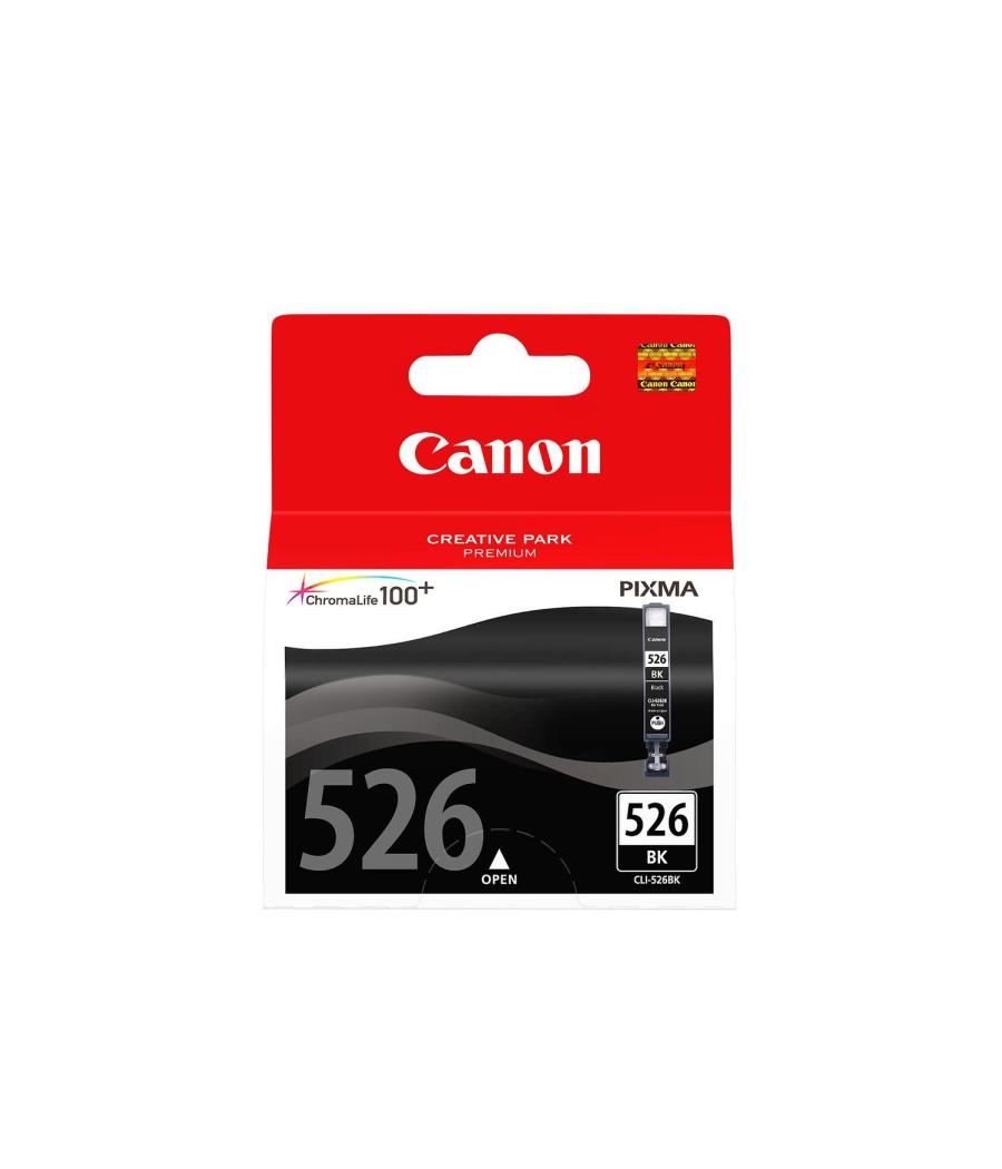 Canon tinta negro ip 4850/4950 - ix 6550 - mg 5150/5250/5350/6150/6250/8150/8250 - mx 715/885/895 - cli 526bk