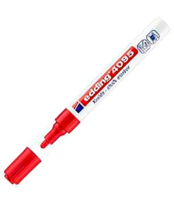 Edding marcador de tiza líquida 4095 borrable rojo
