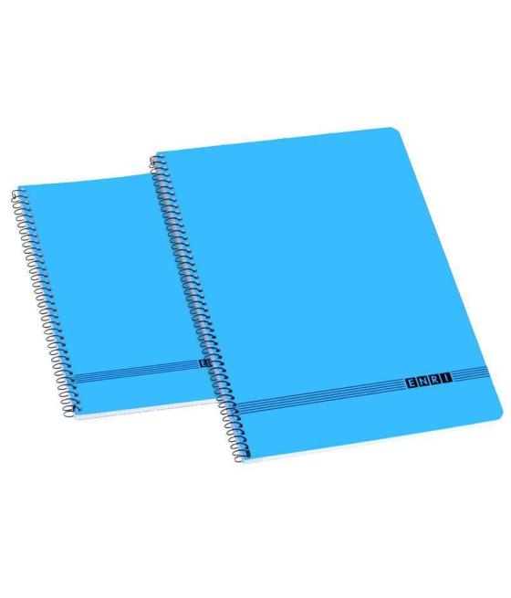 Enri cuaderno espiral oficina 80h 4x4 tapas blandas 4º azul
