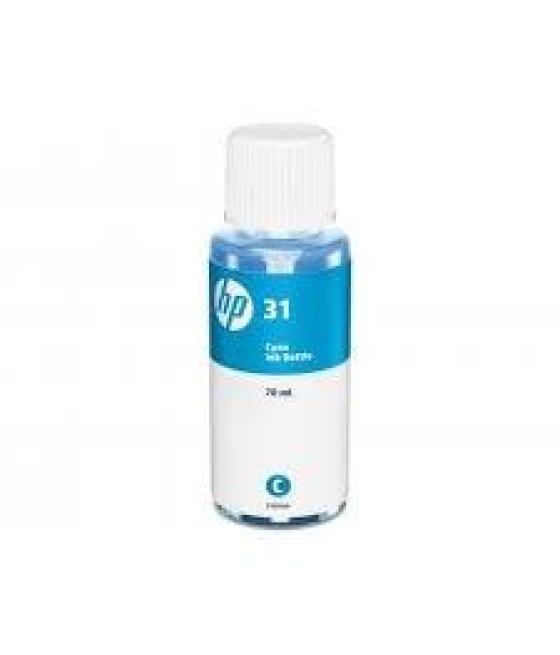 Hp tinta bote cian smart tank wireless 450,455,457,7005,7305 - nº 31