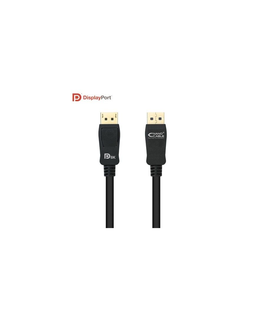 Nanocable 10.15.2501 cable DisplayPort 1 m Negro - Imagen 3