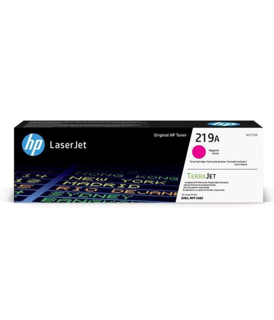 Hp toner magenta laserjet pro 3202 printer, hp laserjet mfp 3302 printer - 219a