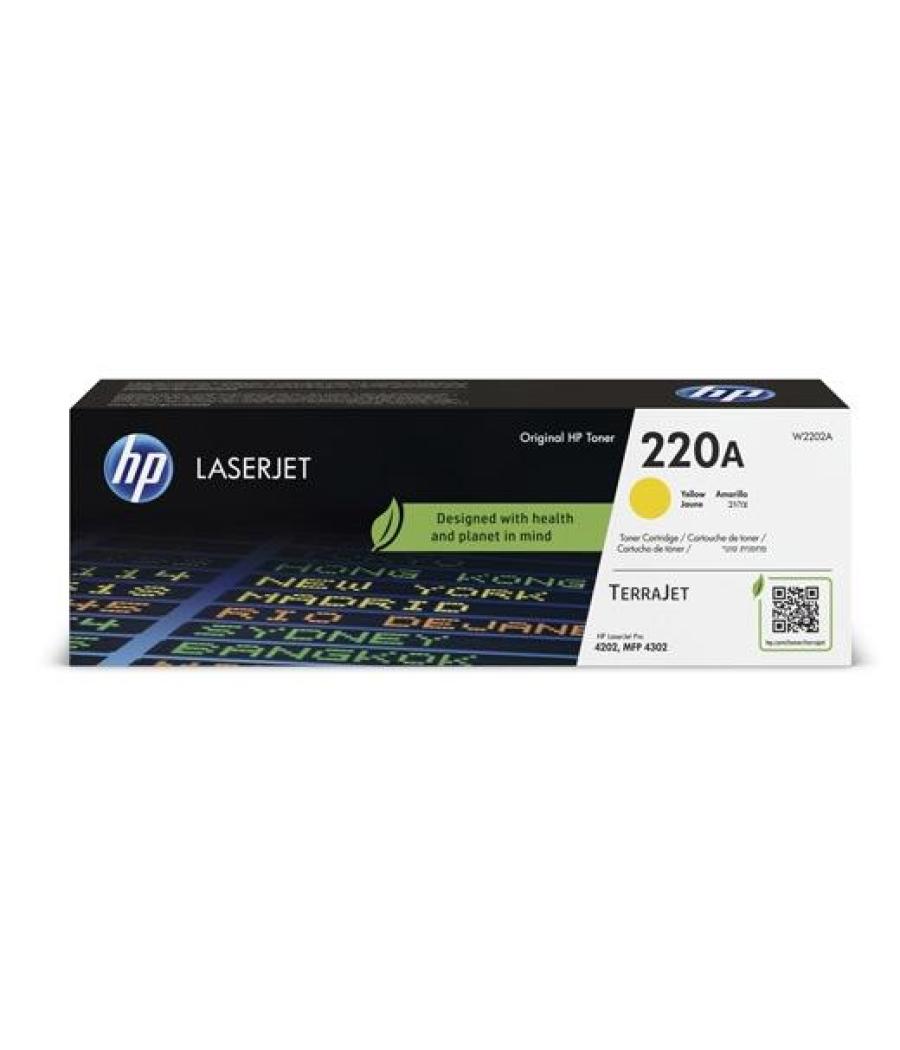 Hp toner amarillo laserjet pro 4202de, 4202dn, 4202dw, 4202dwe, 4302dw, 4302dwe, 4302fdn - 220a