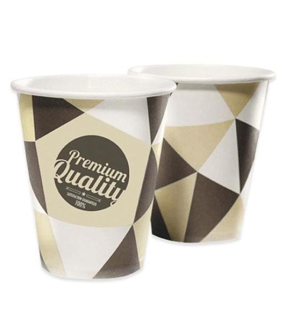 Vaso 250cc cartón bebidas calientes pack de 50u