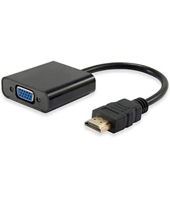 Nilox cable adaptador hdmi macho a vga hembra negro
