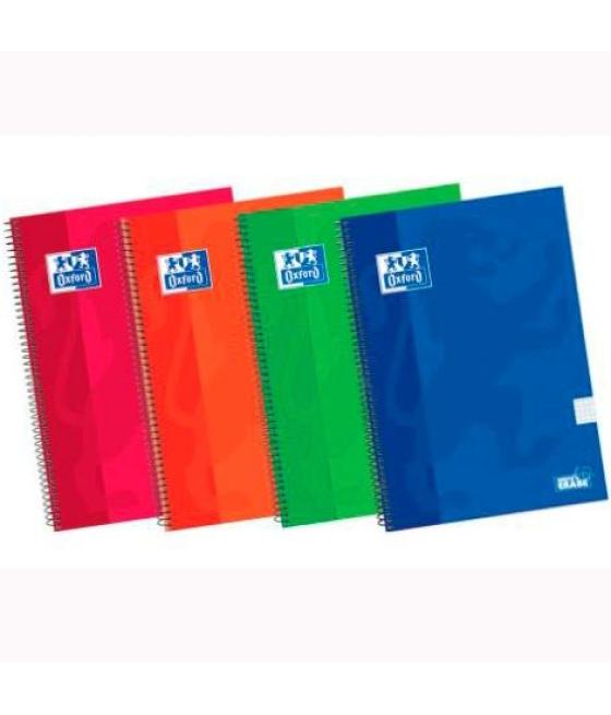 Oxford cuaderno espiral classic white&erase 80h 4º 90gr 4x4 tapa extradura c/surtidos