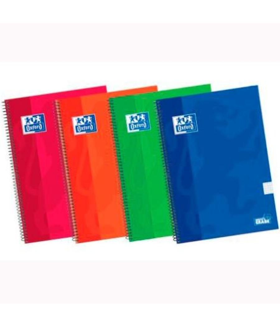 Oxford cuaderno espiral classic white&erase 80h 4º 90gr 4x4 tapa extradura c/surtidos