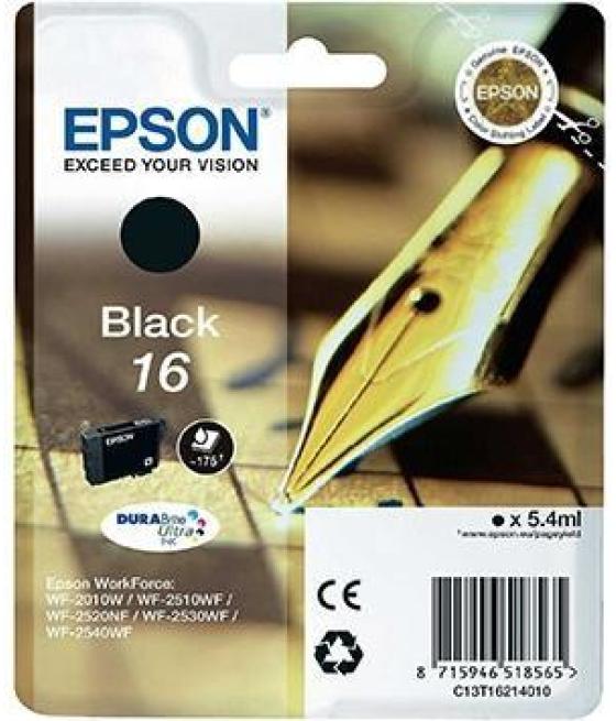Epson tinta negro durabrite ultra ink - nº 16