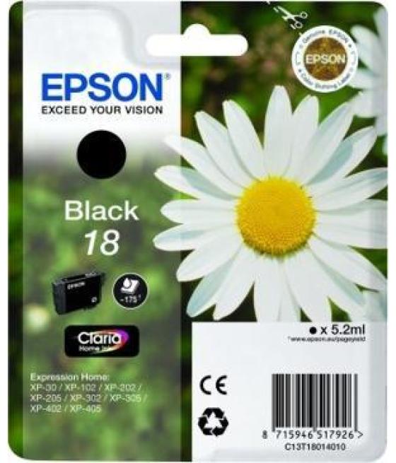Epson tinta negro expression home xp-102/205/305/405 - nº18