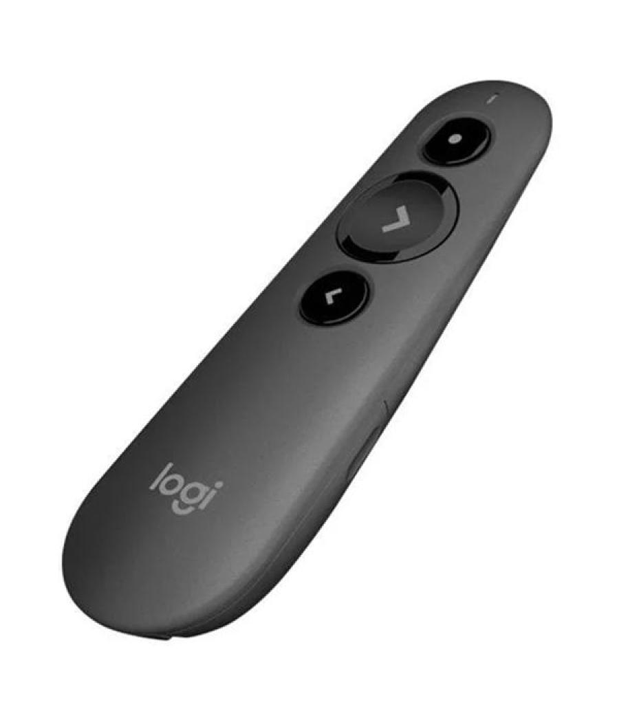 Logitech puntero r500s laser inalámbrico gris