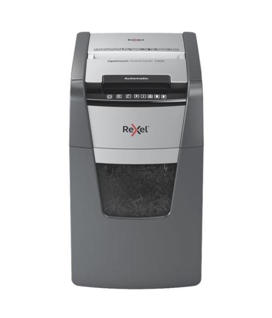 Rexel destructora optimum autofeed 130x corte partículas autoalimentacion negro