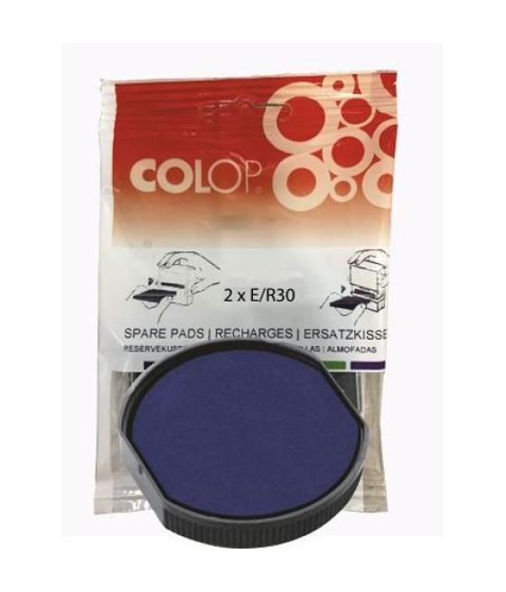 Colop almohadilla e/r30 azul blister -2u-