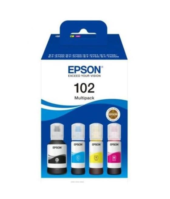 Epson tinta bote bk / c / m / y et-4750 unlimited, et-4750, et-3750 unlimited, et-3750,et-3700, et-2756, et-2751, et-2750 unlimi