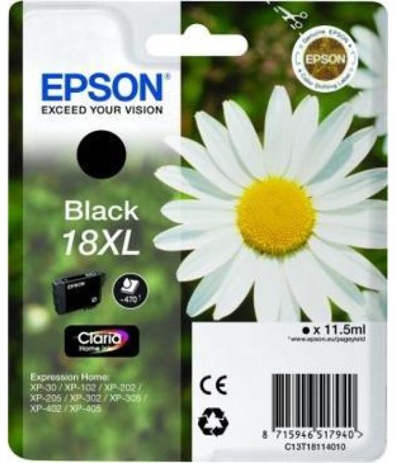 Epson tinta negro expression home xp-102/205/215/305/405 - nº18xl