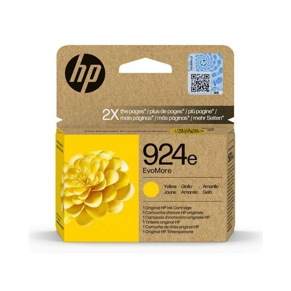 Hp tinta amarillo 800p officejet pro 8120, 8130 series - 924e (alta capacidad xl)