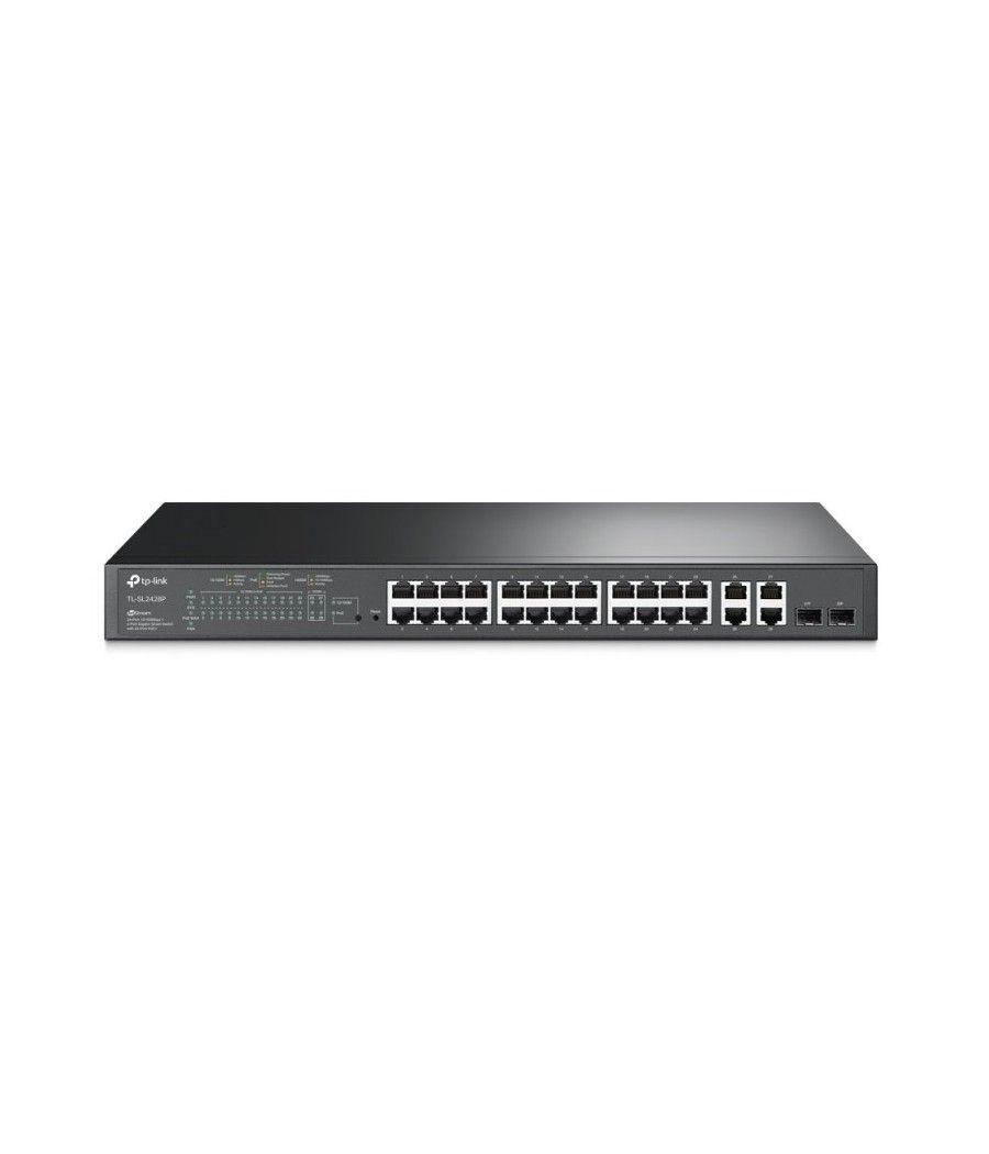 TP-Link TL-SL2428P Switch 24x10/100Mbps PoE+ 4xGb - Imagen 2