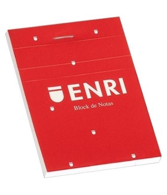 Enri bloc de notas grapado 80h a6 4x4 t/blanda rojo pack 10 unidades