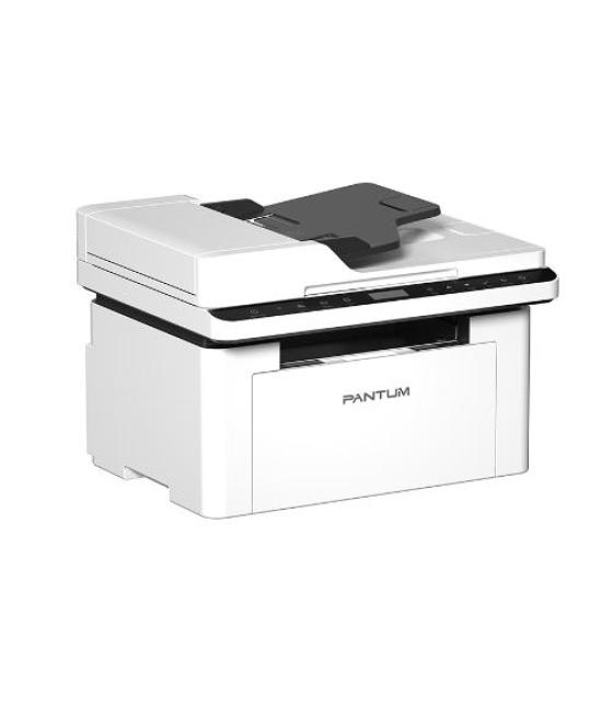 Pantum equipo multifunción láser monocromo blanco a4, 22ppm, 1200x600dpi, adf, usb2.0, wifi, bandeja 150 páginas