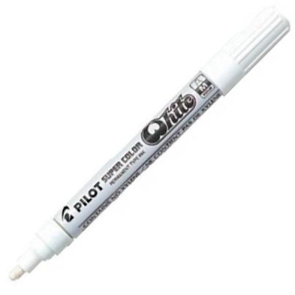 Pilot marcador permanente desechable blanco medio