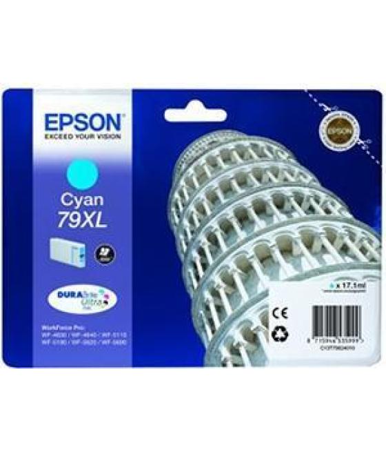 Epson tinta cian workforce pro wf-5xxx series -nº 79xl