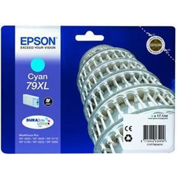 Epson tinta cian workforce pro wf-5xxx series -nº 79xl