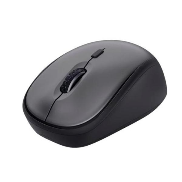 Trust ratón optico inalambrico yvi+ eco 1600 dpi ajustable negro