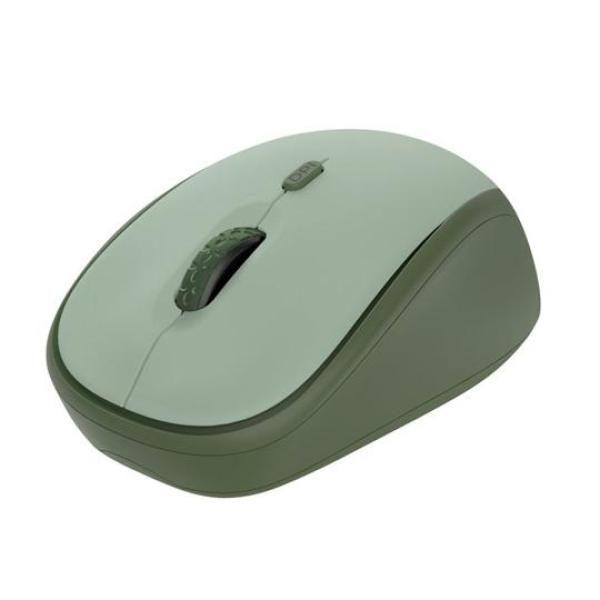 Trust ratón optico inalambrico yvi+ eco 1600 dpi ajustable verde