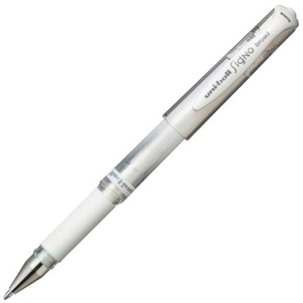 Uniball rollerball signo broad um-153 1.0mm blanco caja 12 ud