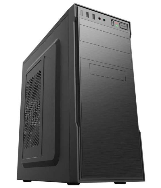 Aisens caja torre pc atx con fuente de alimentación apsu-350apc, negra