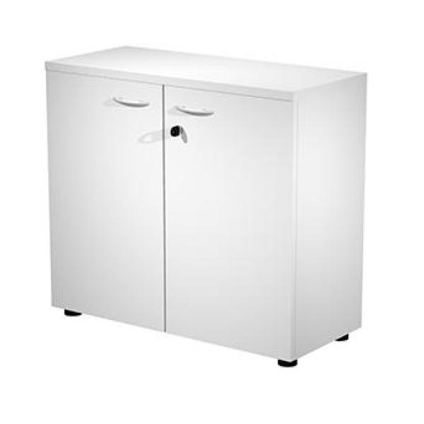 Artexport armario bajo presto con puertas 1 estante 22mm regulable con trasera blanco