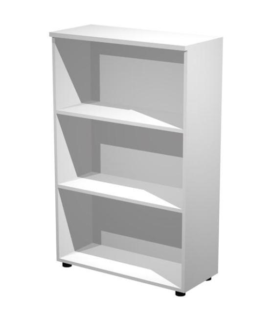 Artexport estantería media presto abierta 2 estantes 22mm regulables con trasera blanco