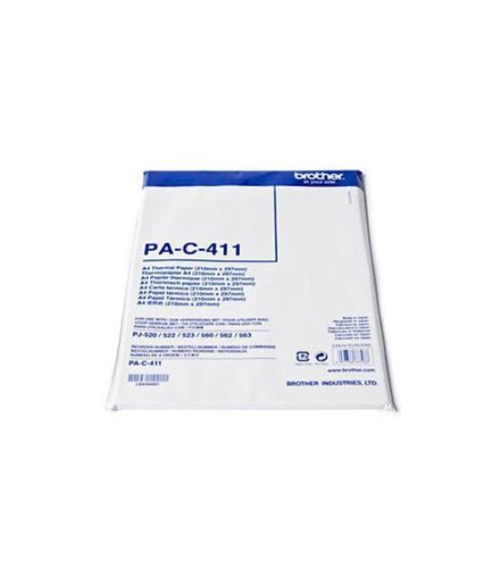 Brother papel térmico din a4 paquete 100h blanco