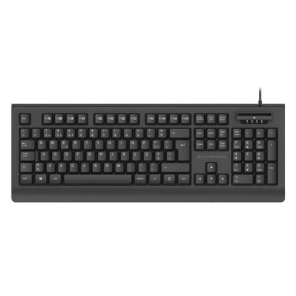 Conceptronic teclado usb con lector dni compatible dni 3.0 y tarjeta sanitaria
