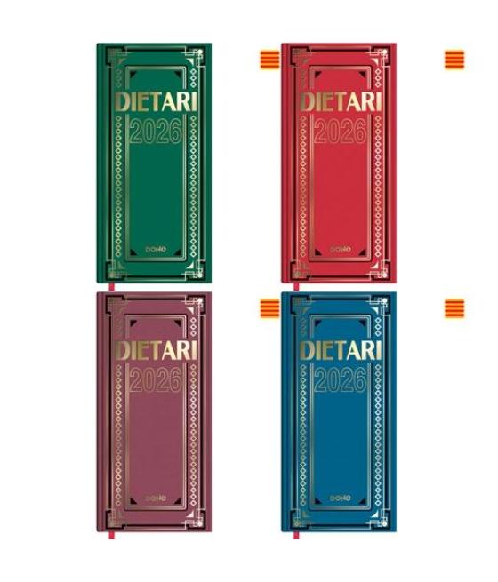 Dohe dietario dos tercios 14.5x31cm dp cartón geltex c/surtidos 2026 catalán