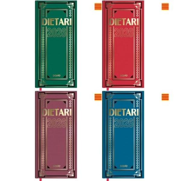 Dohe dietario dos tercios 14.5x31cm dp cartón geltex c/surtidos 2026 catalán