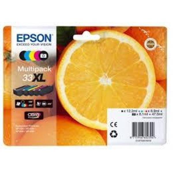 Epson bk / c / m / y multipack 5 colores expression home xp-530, 630, 830 - 33xl