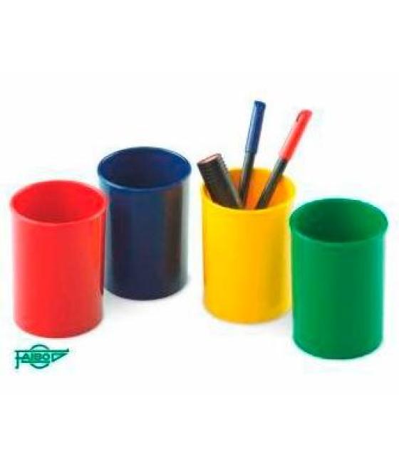 Faibo cubilete portalápices 206 plástico opaco azul