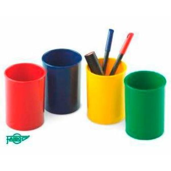 Faibo cubilete portalápices 206 plástico opaco azul