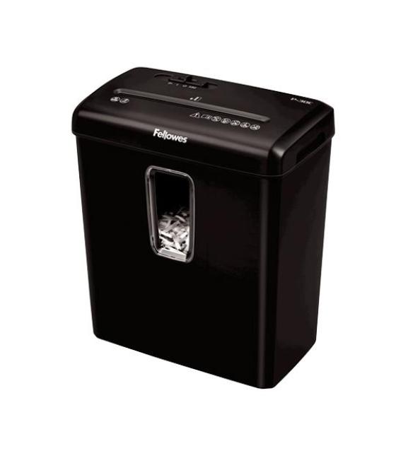 Fellowes destructora manual p-30c corte en partículas 4x34mm (p-4) 15l negro