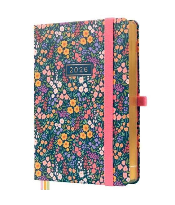 Finocam agenda mínimal design m4-118x168mm 1dp tapa dura flora 2026