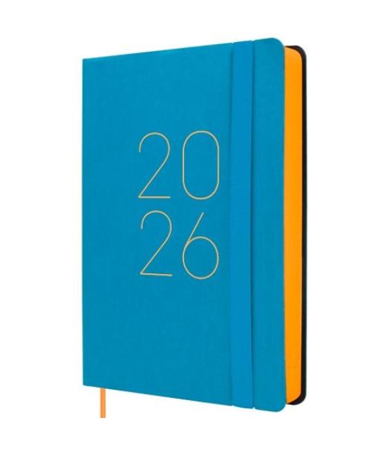 Finocam agenda flexi lisa f4-118x168mm 1dp tapa blanda azul 2026