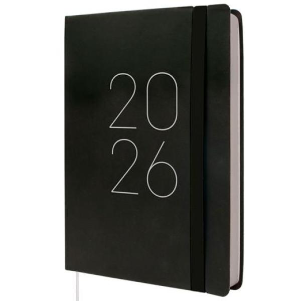 Finocam agenda flexi lisa fa5-148x210mm 1dp tapa blanda negro 2026