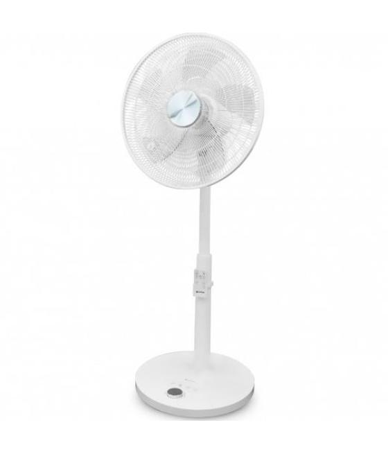 Grunkel ventilador de pie 2-28w regulable ultrasilencioso programable 12 velocidades blanco