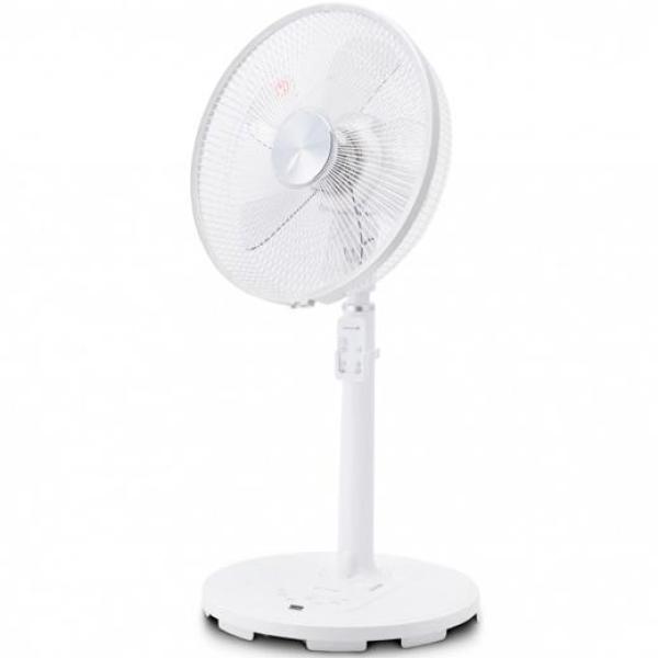 Grunkel ventilador de pie 2-28w regulable ultrasilencioso programable 4 velocidades blanco