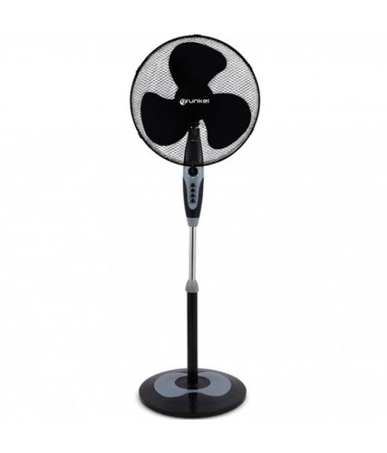 Grunkel ventilador de pie 60w regulable 3 velocidades c/temporizador negro