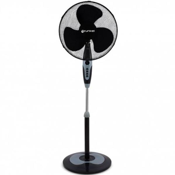 Grunkel ventilador de pie 60w regulable 3 velocidades c/temporizador negro