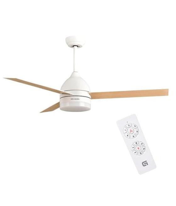 Grunkel ventilador de techo con luz 35w 6 velocidades c/temporizador blanco