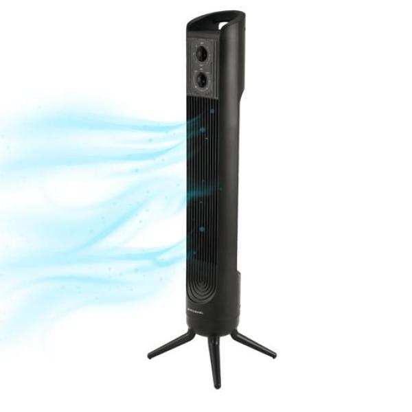 Grunkel ventilador de torre 45w 3 velocidades c/temporizador negro