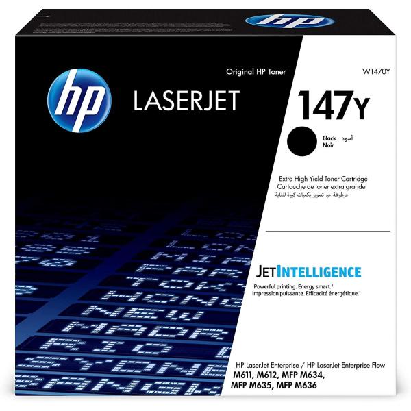 Hp toner negro laser m611, m612, m635, m636 - 147y
